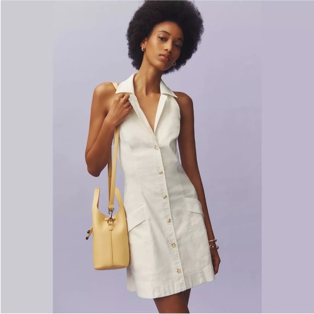 Maeve by Anthropologie White Mini Dress